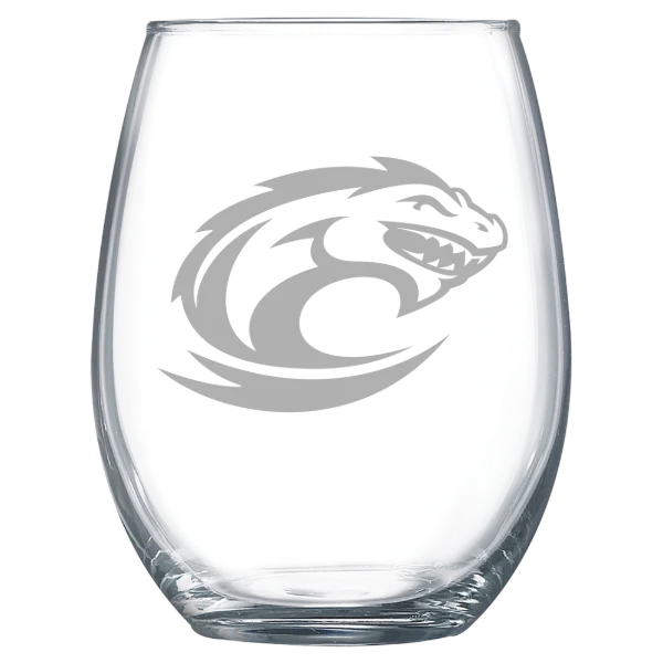 Clayton State University Polar Camel 15 oz. Stemless Wine Glass