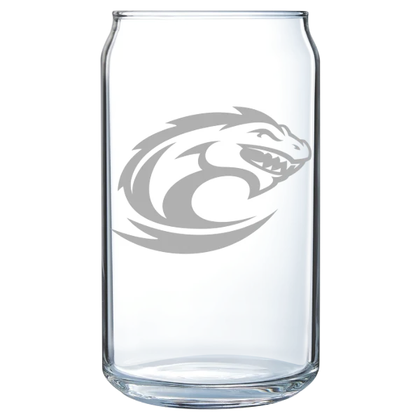 Clayton State University Polar Camel 16 oz. Can Glass
