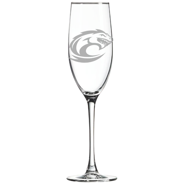 Clayton State University Polar Camel 8 oz. Champagne Flute