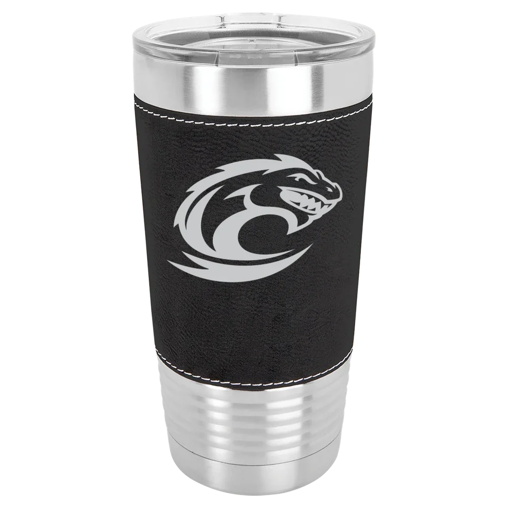 Clayton State University Polar Camel 20 oz. Leatherette Grip Tumbler with Standard Lid