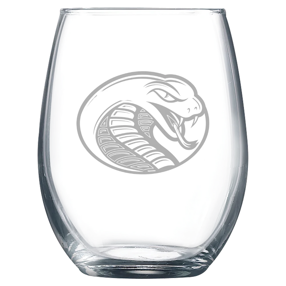 Coker University Polar Camel 9 oz. Stemless Wine Glass