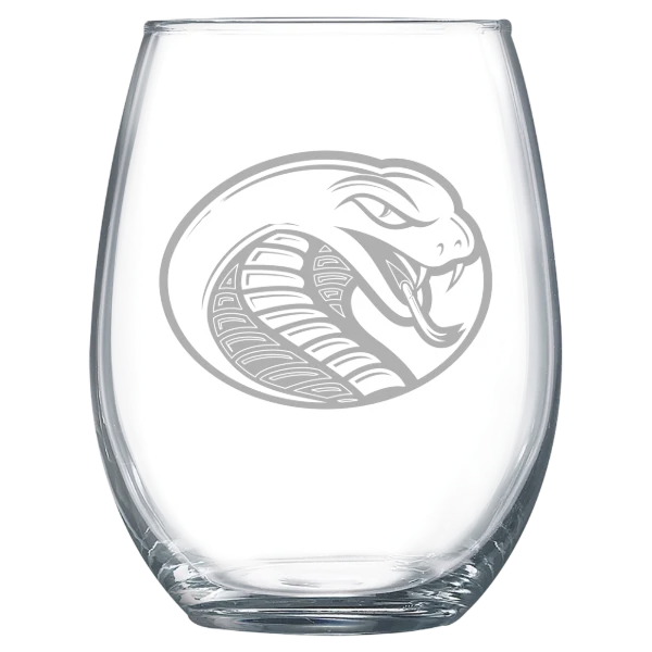 Coker University Polar Camel 15 oz. Stemless Wine Glass