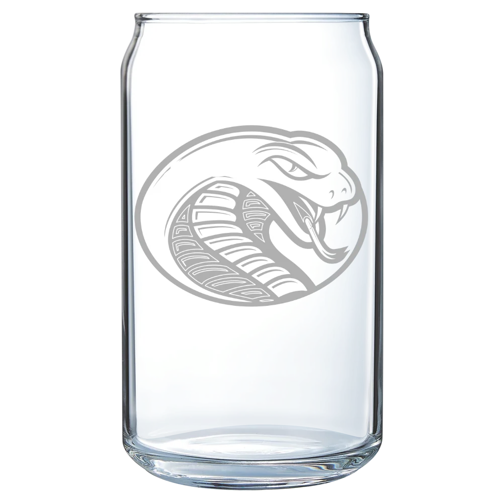 Coker University Polar Camel 16 oz. Can Glass