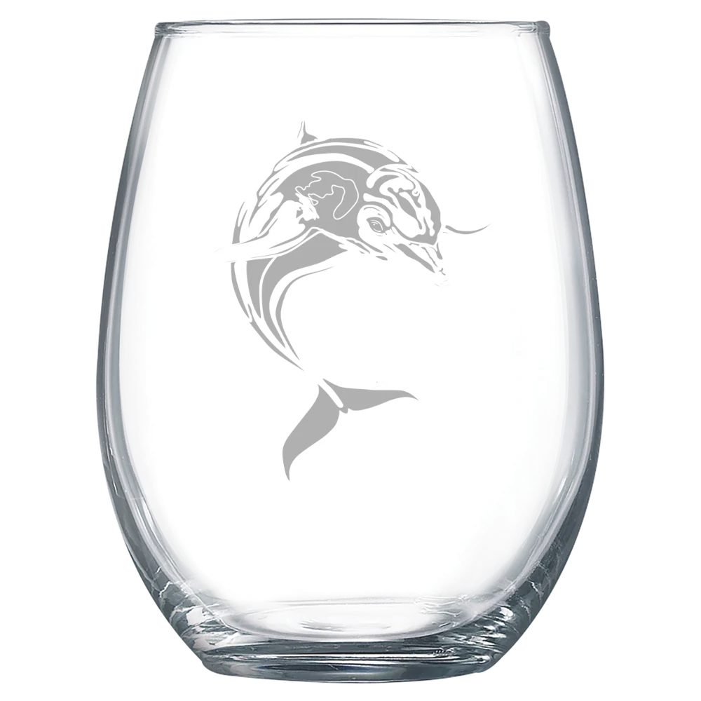 College of Staten Island Polar Camel 15 oz. Stemless Wine Glass