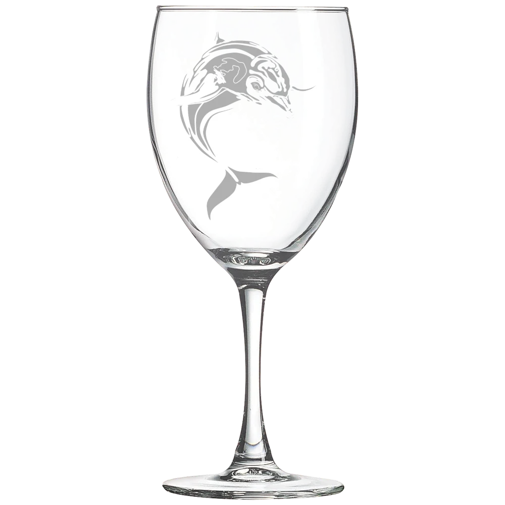 College of Staten Island Polar Camel 10 1/2 oz. Wine Glass
