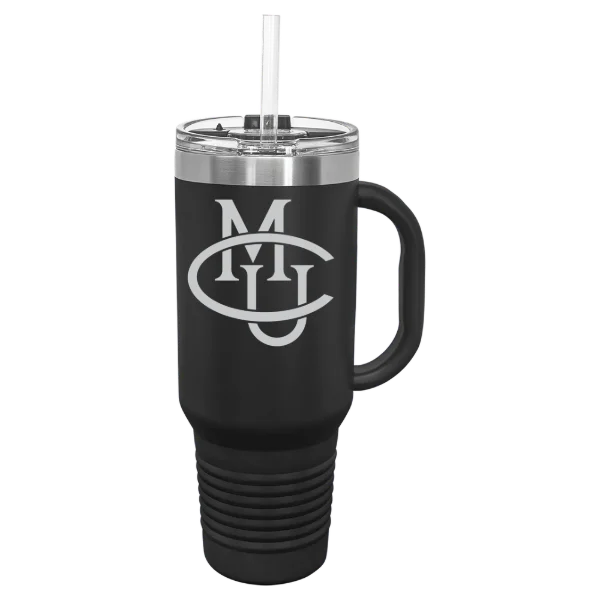 Colorado Mesa University Polar Camel 40 oz. Travel Mug with Snap Lid & Straw