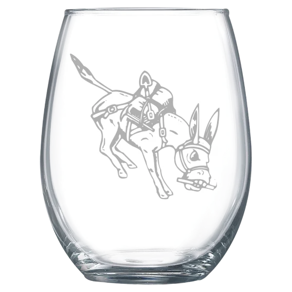 Colorado School of Mines Polar Camel 15 oz. Stemless Wine Glass