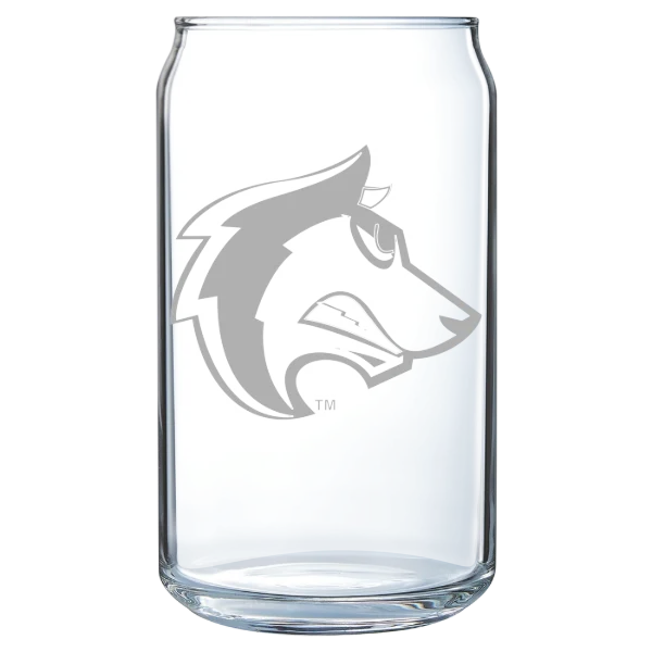 Colorado State University Pueblo Polar Camel 16 oz. Can Glass