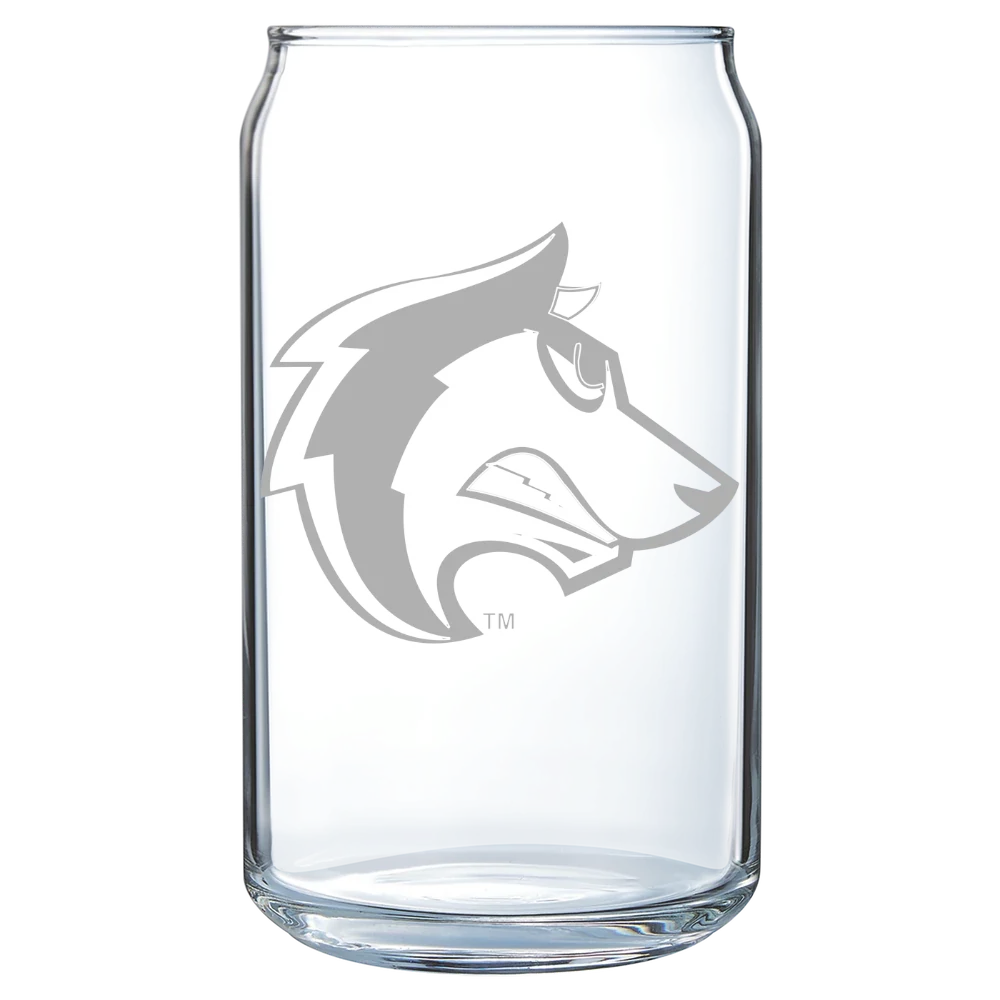 Colorado State University Pueblo Polar Camel 16 oz. Can Glass