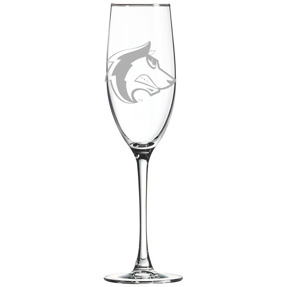 Colorado State University Pueblo Polar Camel 8 oz. Champagne Flute