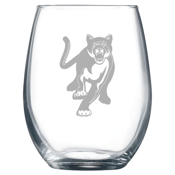 Columbus State University Polar Camel 9 oz. Stemless Wine Glass