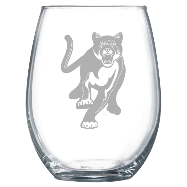 Columbus State University Polar Camel 15 oz. Stemless Wine Glass