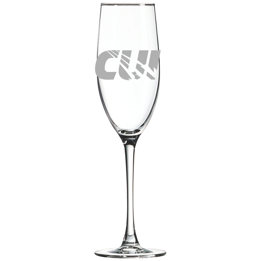 Concordia University Irvine Polar Camel 8 oz. Champagne Flute