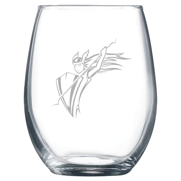 Converse University Polar Camel 9 oz. Stemless Wine Glass