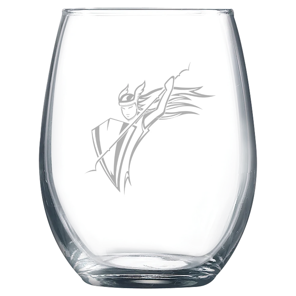 Converse University Polar Camel 9 oz. Stemless Wine Glass