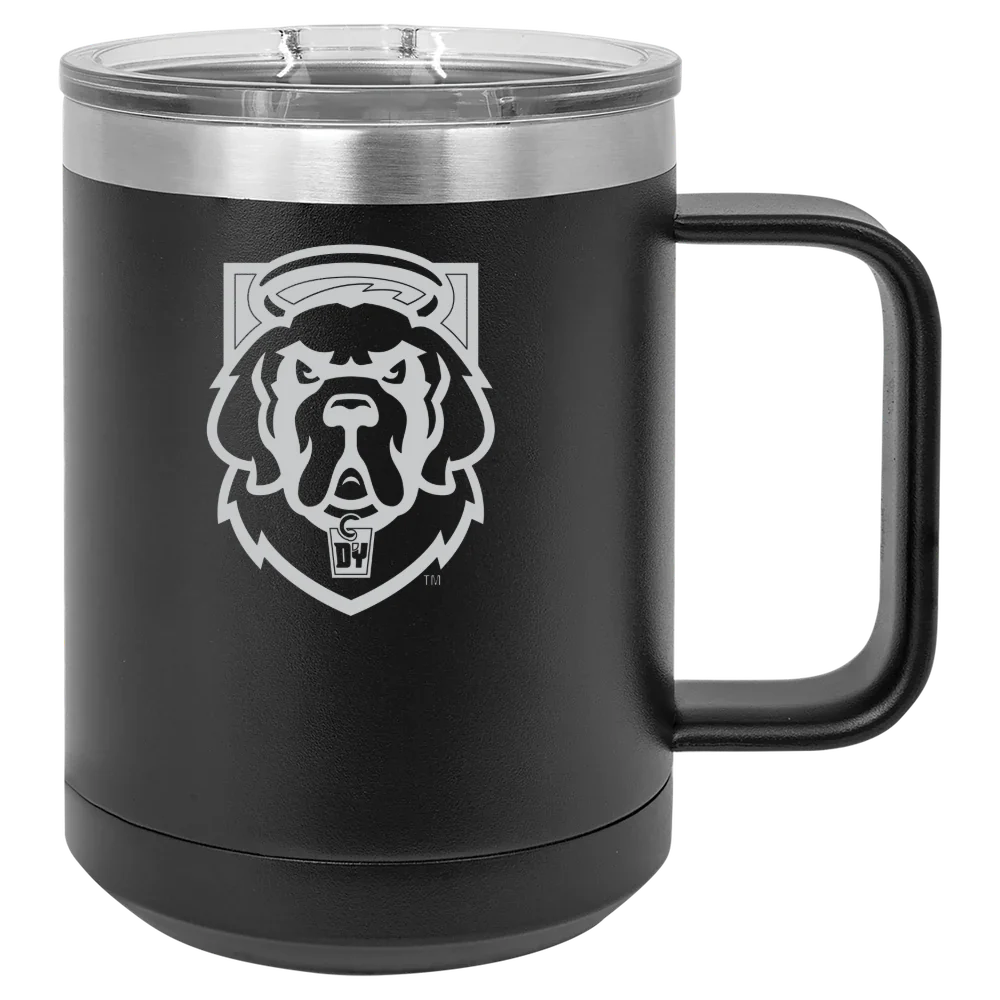D'Youville University Polar Camel 15 oz. Mug with Slider Lid