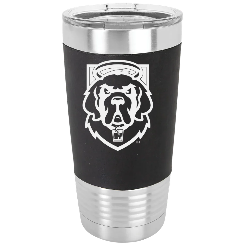 D'Youville University Polar Camel 20 oz. Silicone Grip Tumbler with Standard Lid