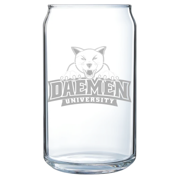 Daemen University Polar Camel 16 oz. Can Glass