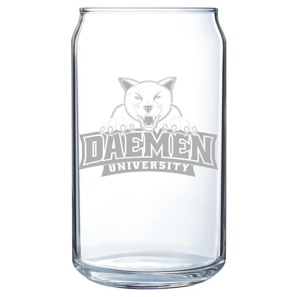 Daemen University Polar Camel 16 oz. Can Glass