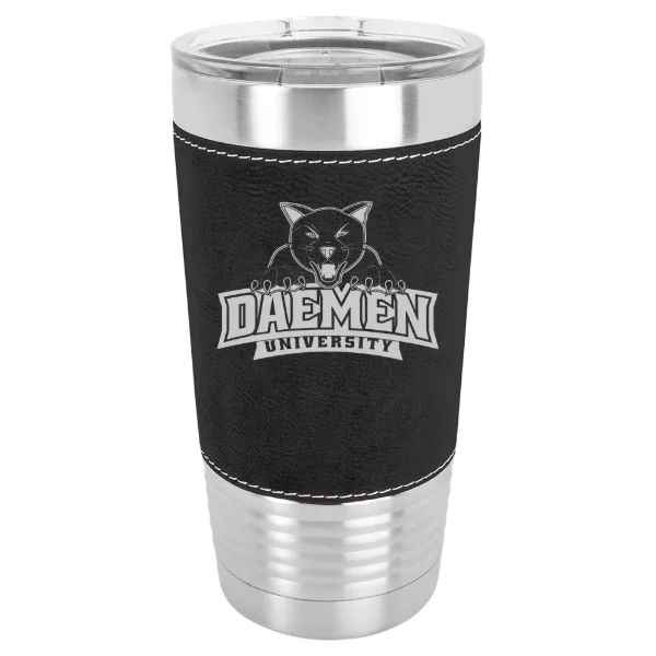 Daemen University Polar Camel 20 oz. Leatherette Grip Tumbler with Standard Lid