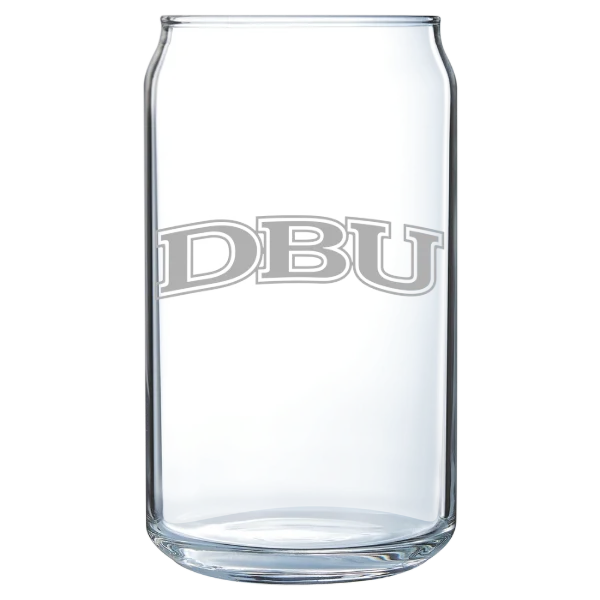 Dallas Baptist University Polar Camel 16 oz. Can Glass