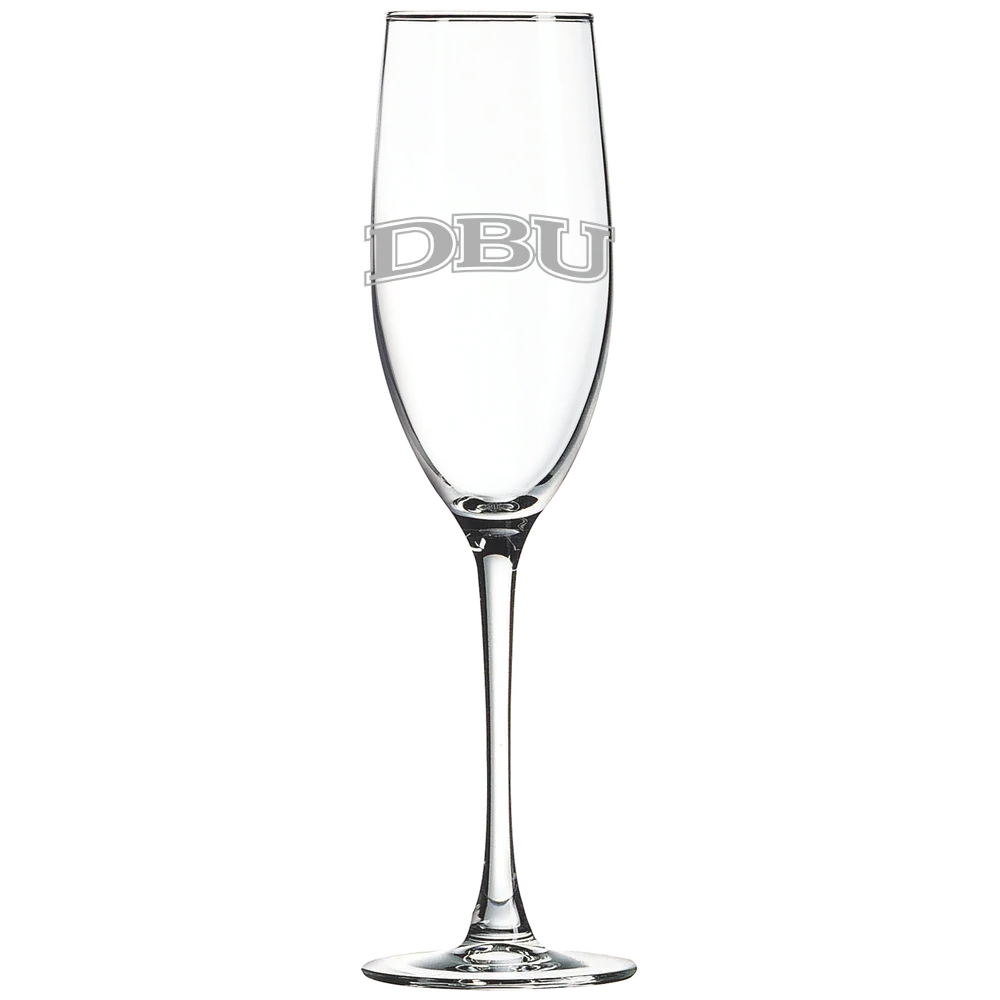 Dallas Baptist University Polar Camel 8 oz. Champagne Flute