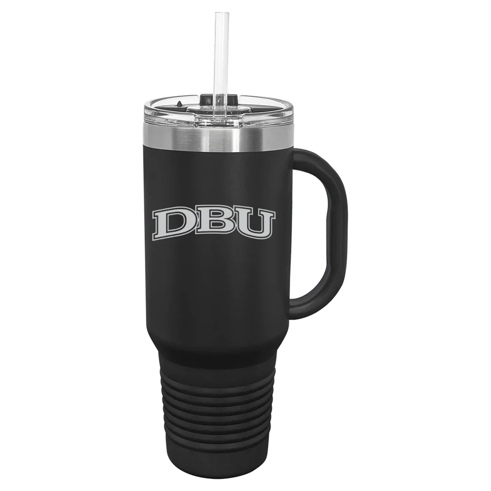 Dallas Baptist University Polar Camel 40 oz. Travel Mug with Snap Lid & Straw