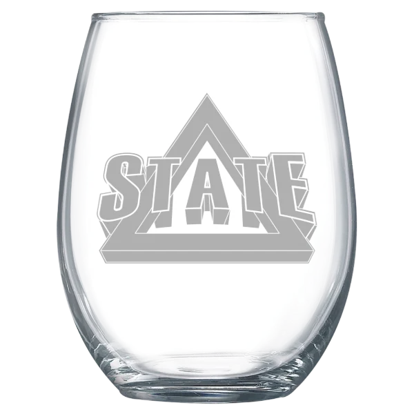 Delta State University Polar Camel 15 oz. Stemless Wine Glass