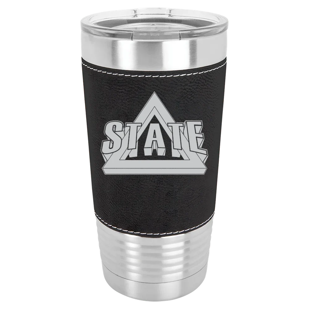Delta State University Polar Camel 20 oz. Leatherette Grip Tumbler with Standard Lid