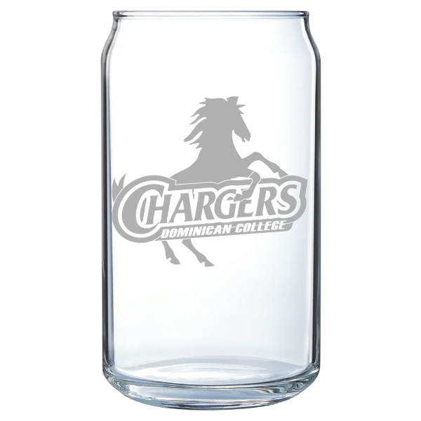 Dominican University New York Polar Camel 16 oz. Can Glass