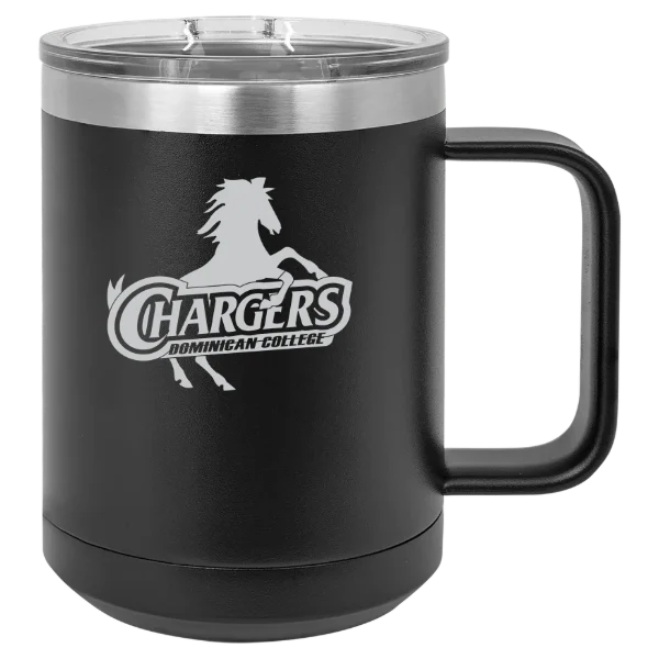 Dominican University New York Polar Camel 15 oz. Mug with Slider Lid