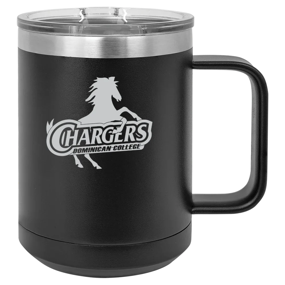 Dominican University New York Polar Camel 15 oz. Mug with Slider Lid