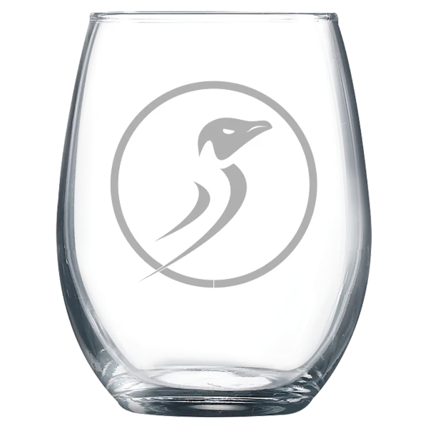 Dominican University of California Polar Camel 9 oz. Stemless Wine Glass