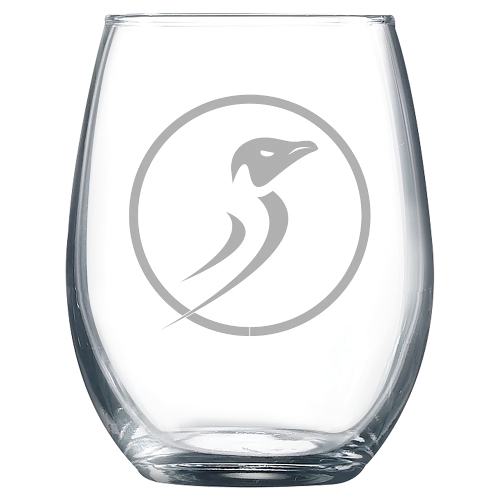 Dominican University of California Polar Camel 9 oz. Stemless Wine Glass