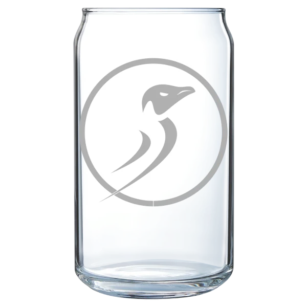 Dominican University of California Polar Camel 16 oz. Can Glass
