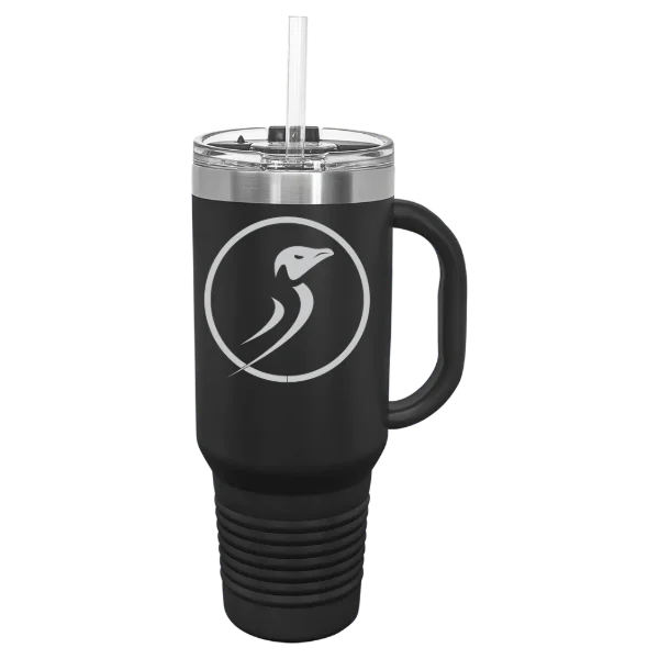Dominican University of California Polar Camel 40 oz. Travel Mug with Snap Lid & Straw