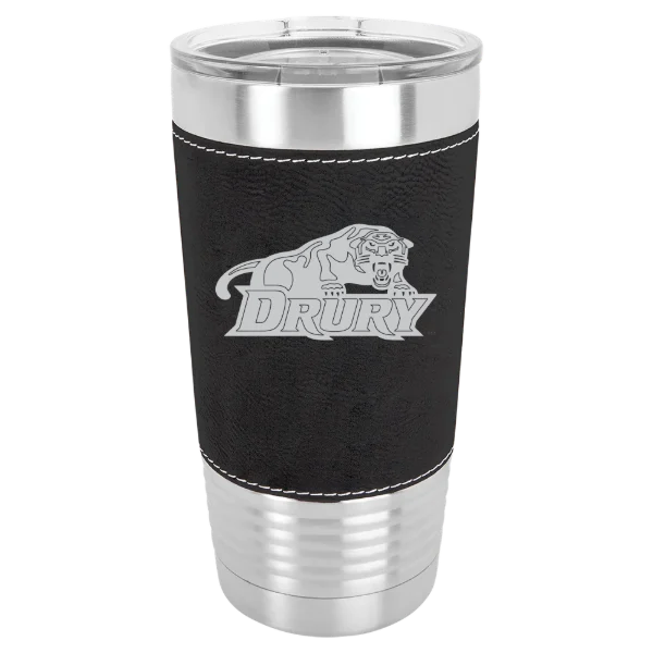 Drury University Polar Camel 20 oz. Leatherette Grip Tumbler with Standard Lid