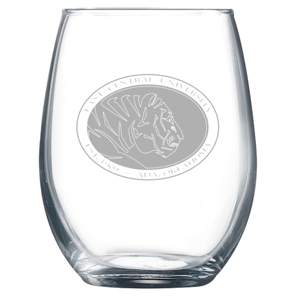 East Central University Polar Camel 9 oz. Stemless Wine Glass
