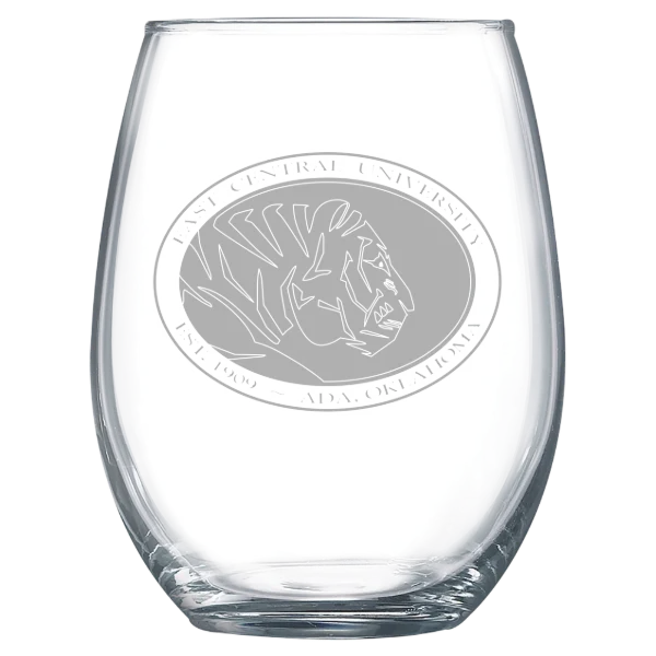 East Central University Polar Camel 15 oz. Stemless Wine Glass