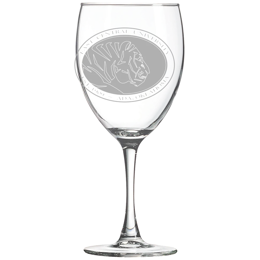East Central University Polar Camel 10 1/2 oz. Wine Glass