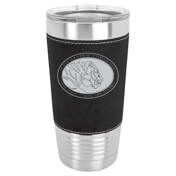 East Central University Polar Camel 20 oz. Leatherette Grip Tumbler with Standard Lid
