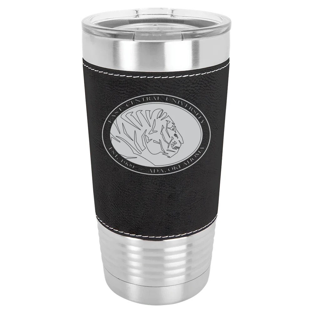 East Central University Polar Camel 20 oz. Leatherette Grip Tumbler with Standard Lid