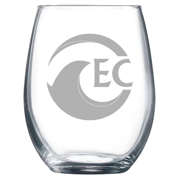Eckerd College Polar Camel 9 oz. Stemless Wine Glass