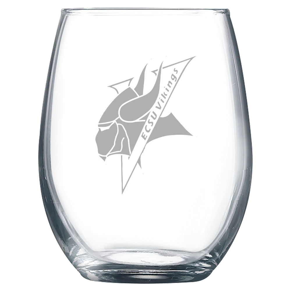 Elizabeth City State University Polar Camel 9 oz. Stemless Wine Glass