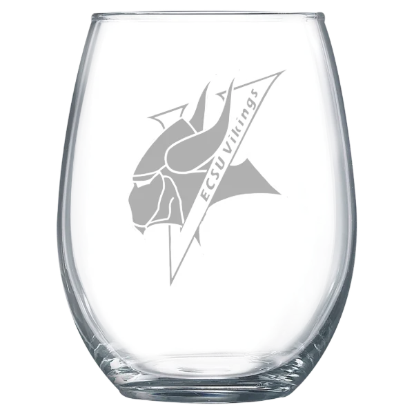Elizabeth City State University Polar Camel 15 oz. Stemless Wine Glass