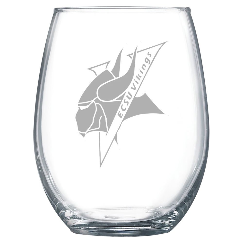 Elizabeth City State University Polar Camel 15 oz. Stemless Wine Glass
