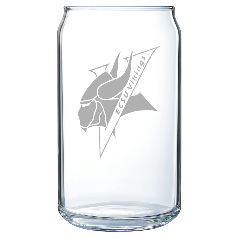 Elizabeth City State University Polar Camel 16 oz. Can Glass