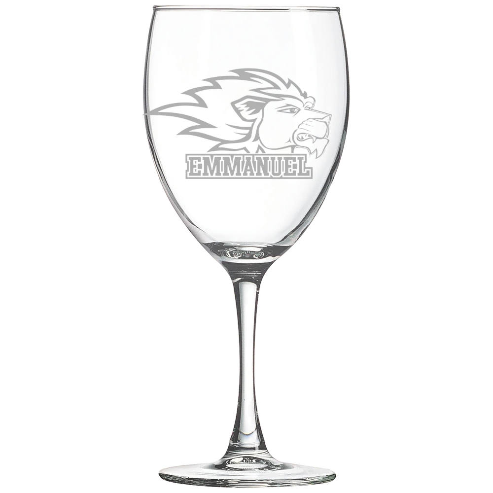 Emmanuel University (Georgia) Polar Camel 10 1/2 oz. Wine Glass