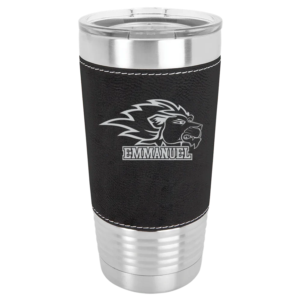 Emmanuel University (Georgia) Polar Camel 20 oz. Leatherette Grip Tumbler with Standard Lid