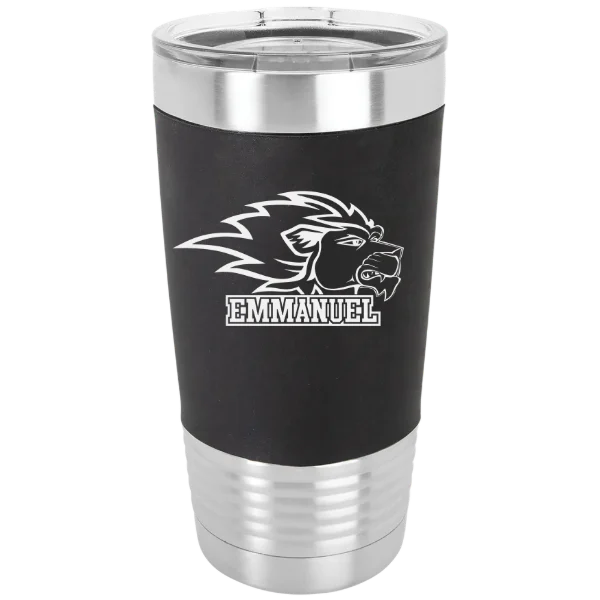 Emmanuel University (Georgia) Polar Camel 20 oz. Silicone Grip Tumbler with Standard Lid